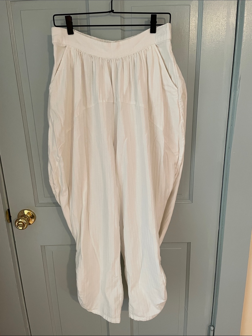 Free People Free-Est Feelin’Free White Relaxed Dorm Ready Pants M